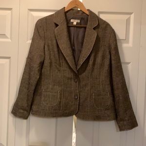 Coldwater Creek Blazer, Brown, Size 16